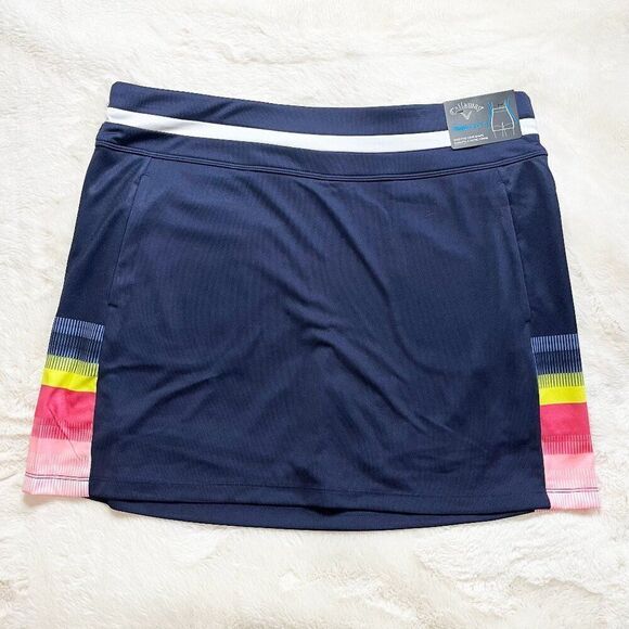 Callaway Pants - Callaway Womens 16" Gradient Stripe Color Block Golf Pickleball Skort NWT Large
